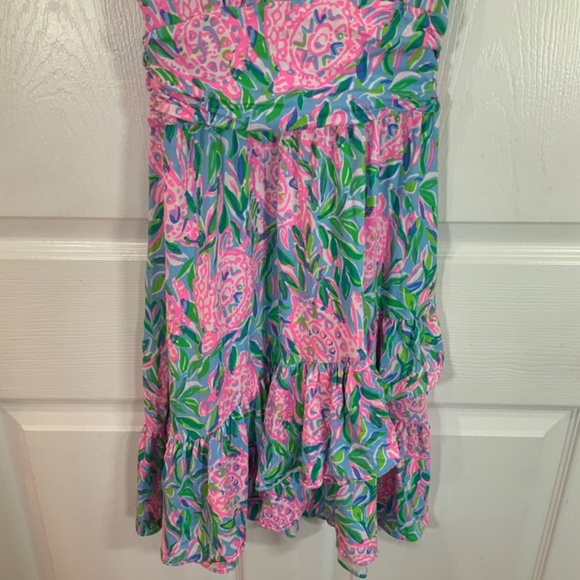 Lily Pulitzer Annalise Sleeveless Ruffle Dress Size XXS - Picture 3 of 10